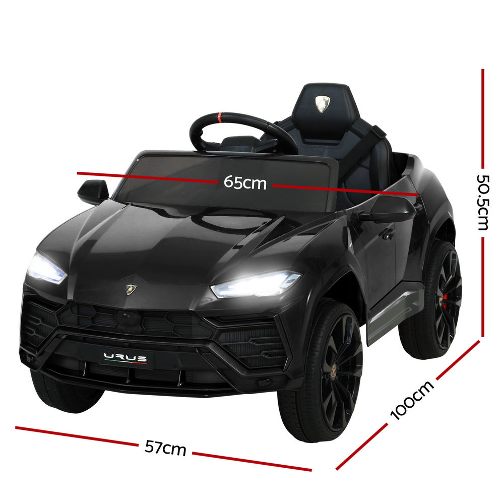 12V Electric Kids Ride On Toy Car Licensed Lamborghini URUS Remote Control Black