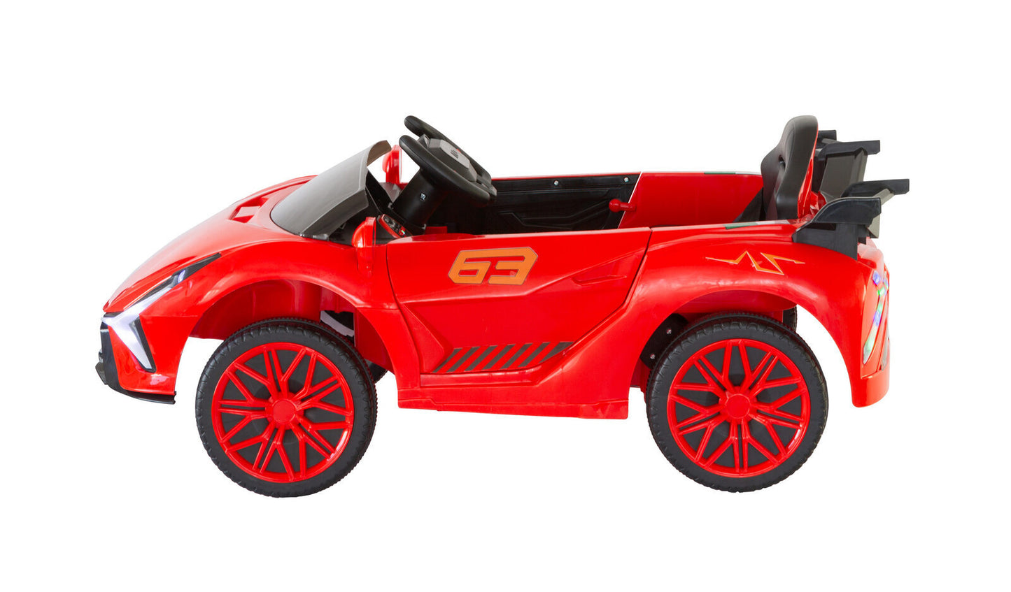 Ferrari Inspired 12V Ride-on Electric Car with Remote Control - Red